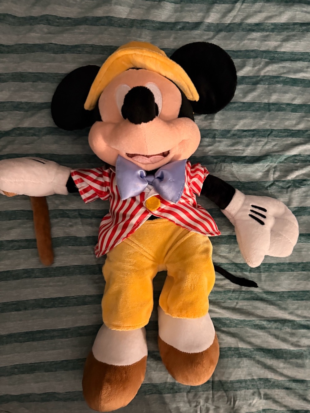 Disney Mickey Barbershop Quartet Plush in Yellow, Red, Blue and Brown